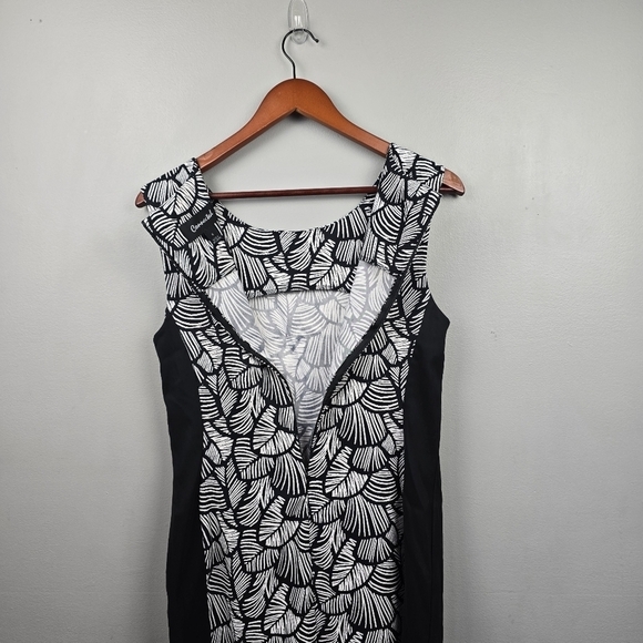 CONNECTED‎ Sleveless Pencil Dress Knee Length Black/White Womens Size 8 - Picture 6 of 9